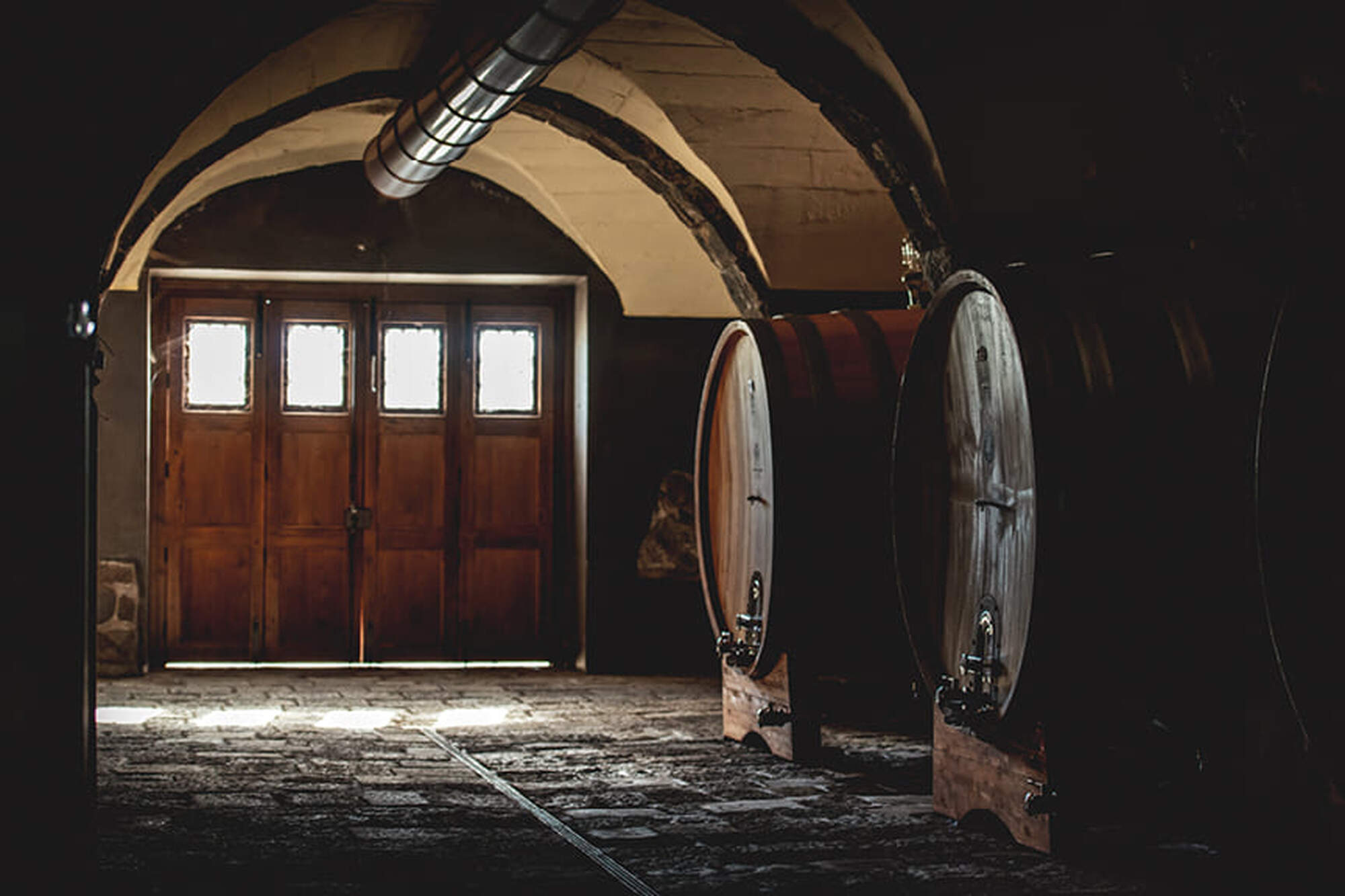 Tornatore Winery cellar, Italy.