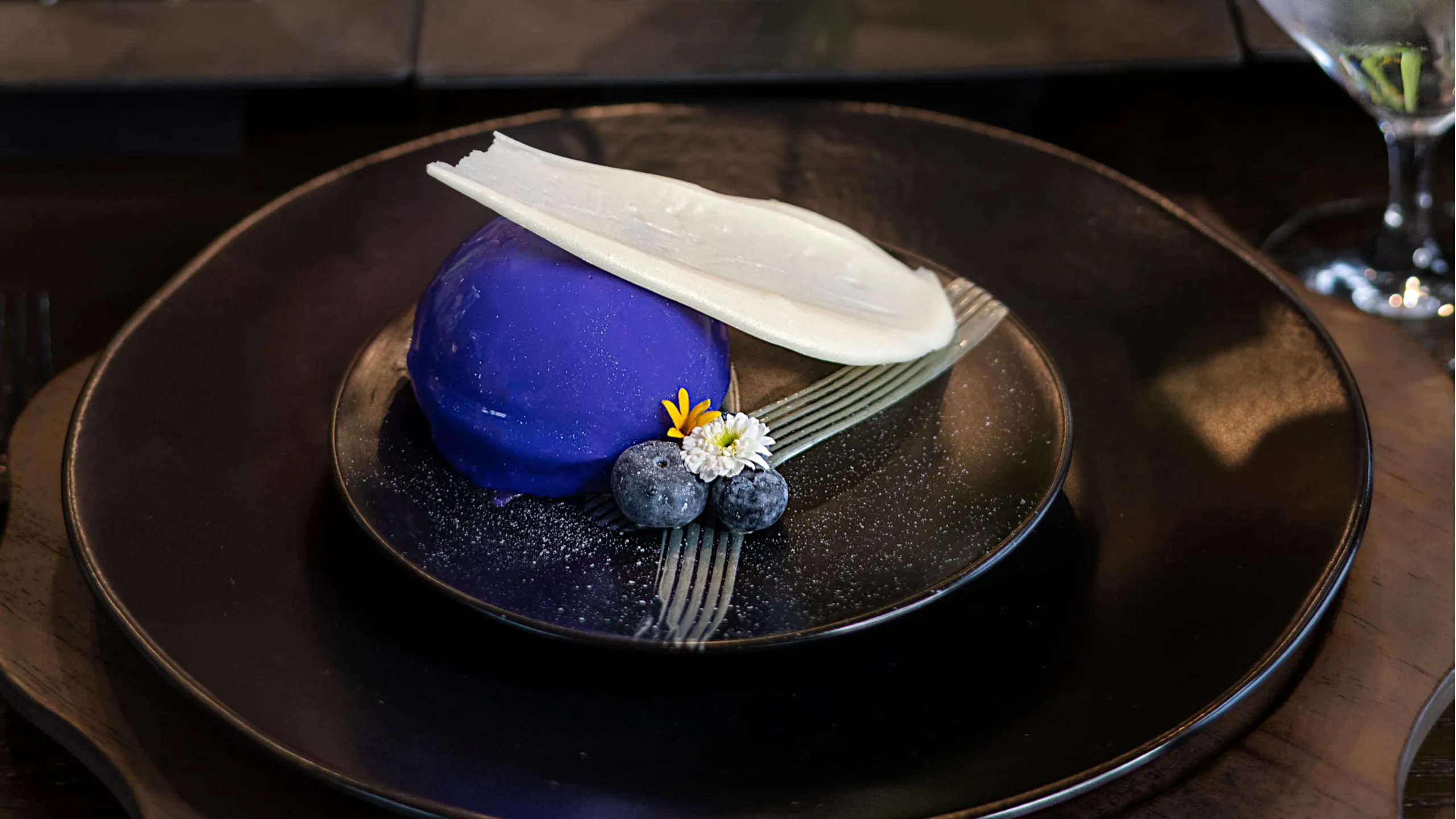 Blueberry Dessert on a plate
