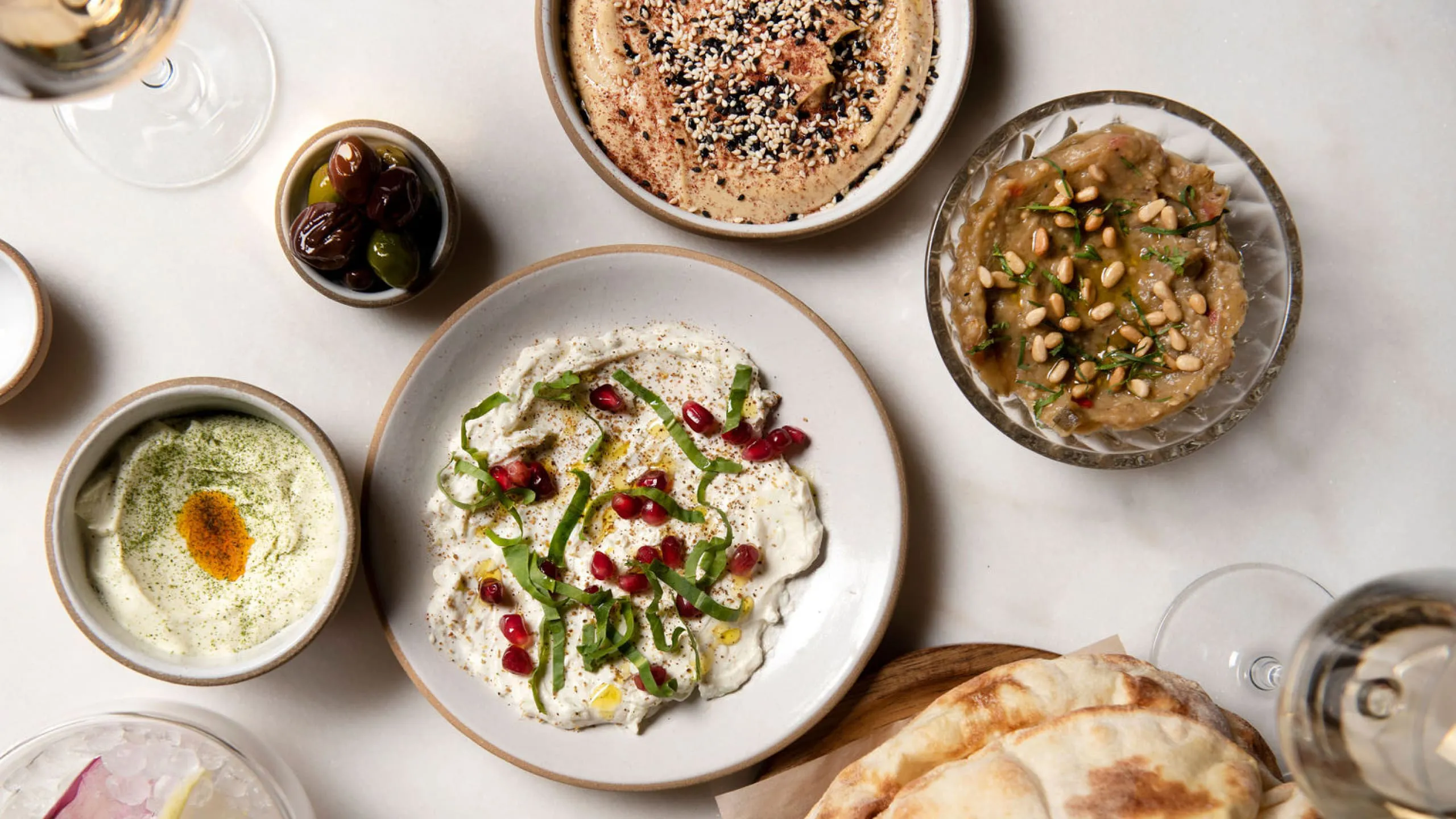 Breakfast plates with eggs, oatmeal, fruit and more