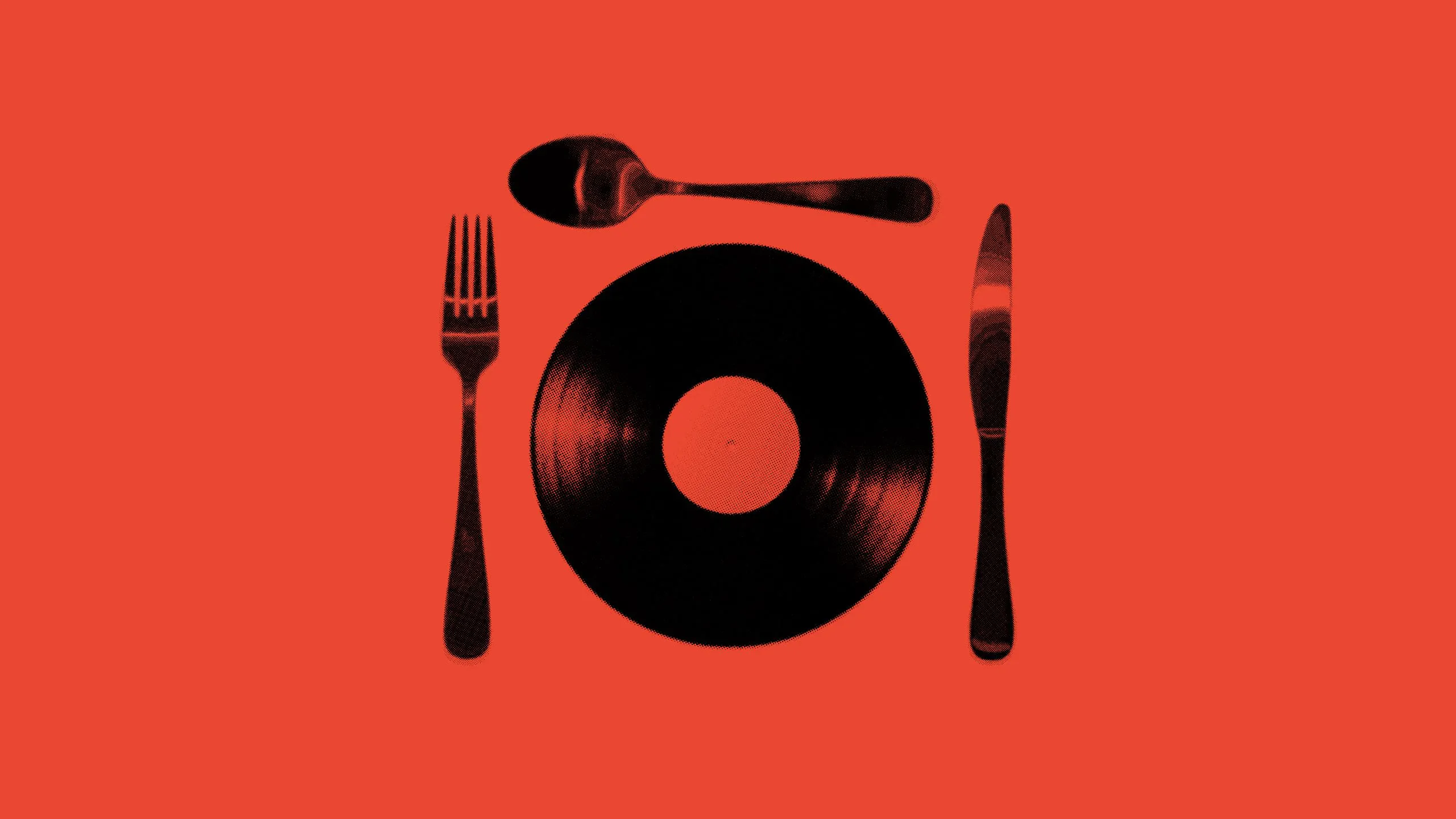 Fork, Knife and record art