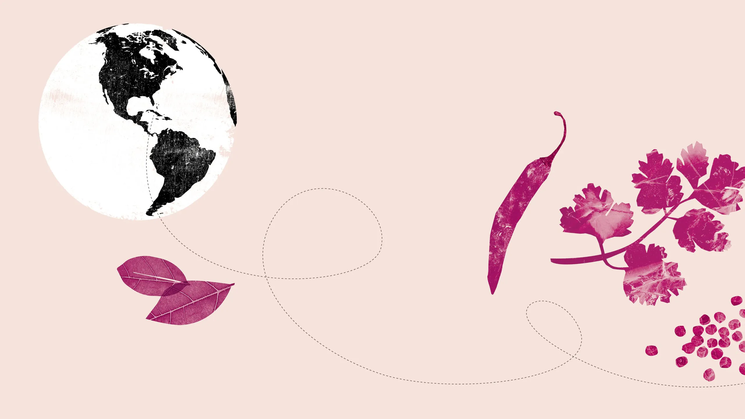 Globe and leaves art