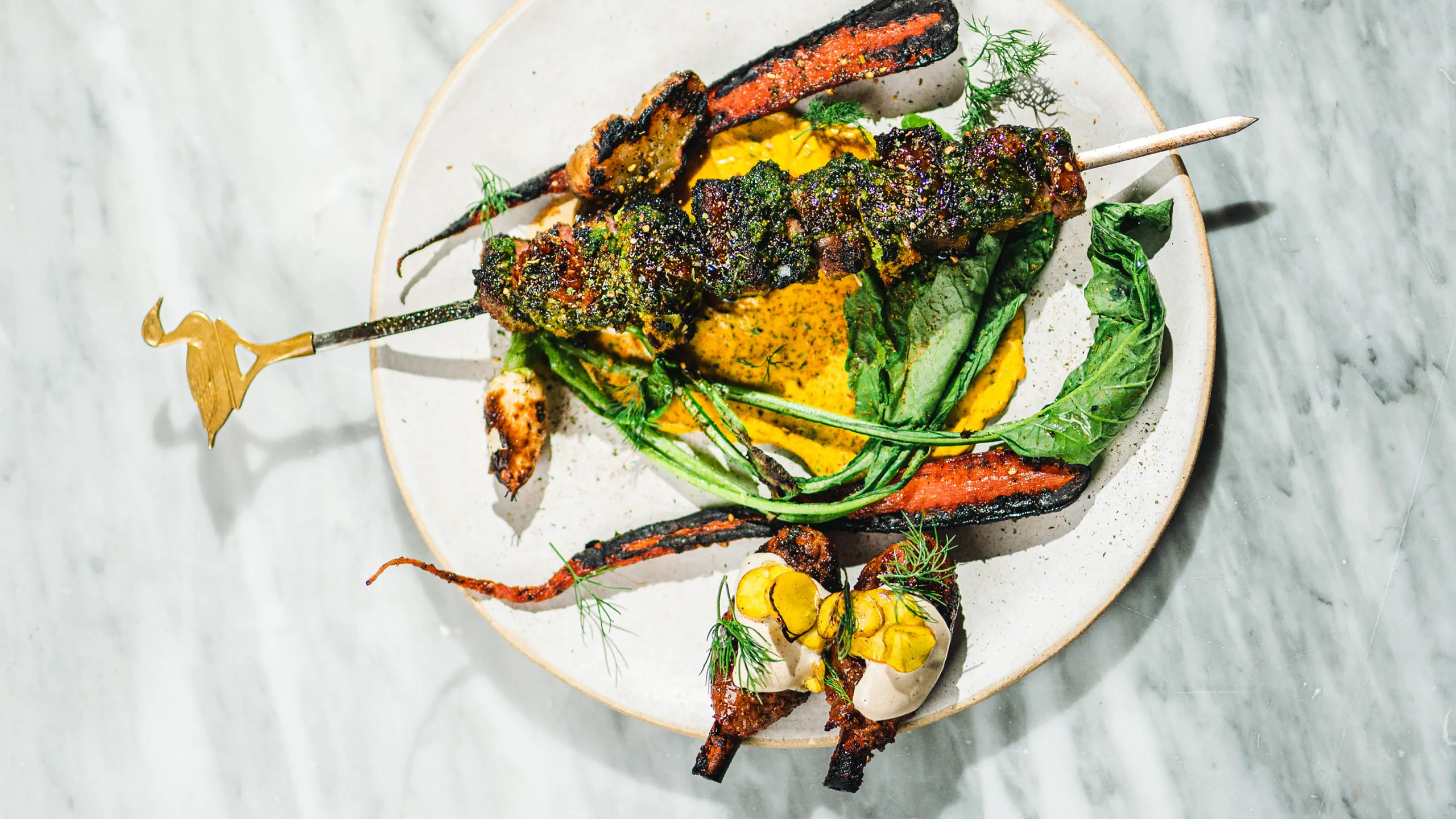 Skewer plate