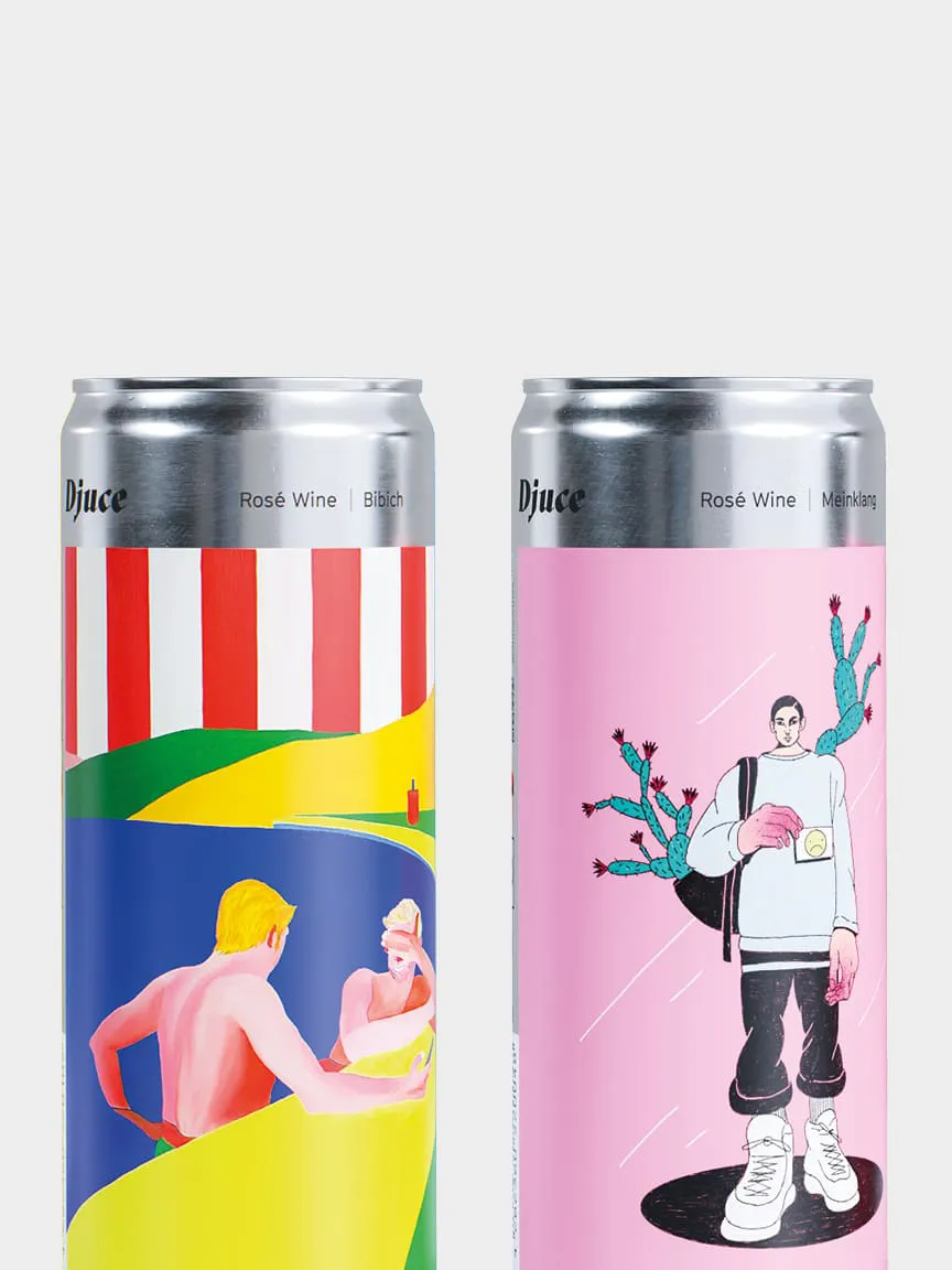Djuce natural canned wine
