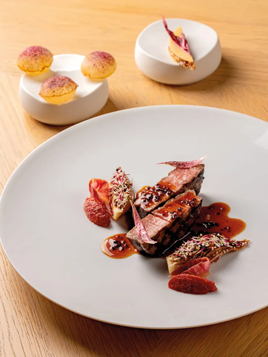 Wagyu beef dish with XO sauce