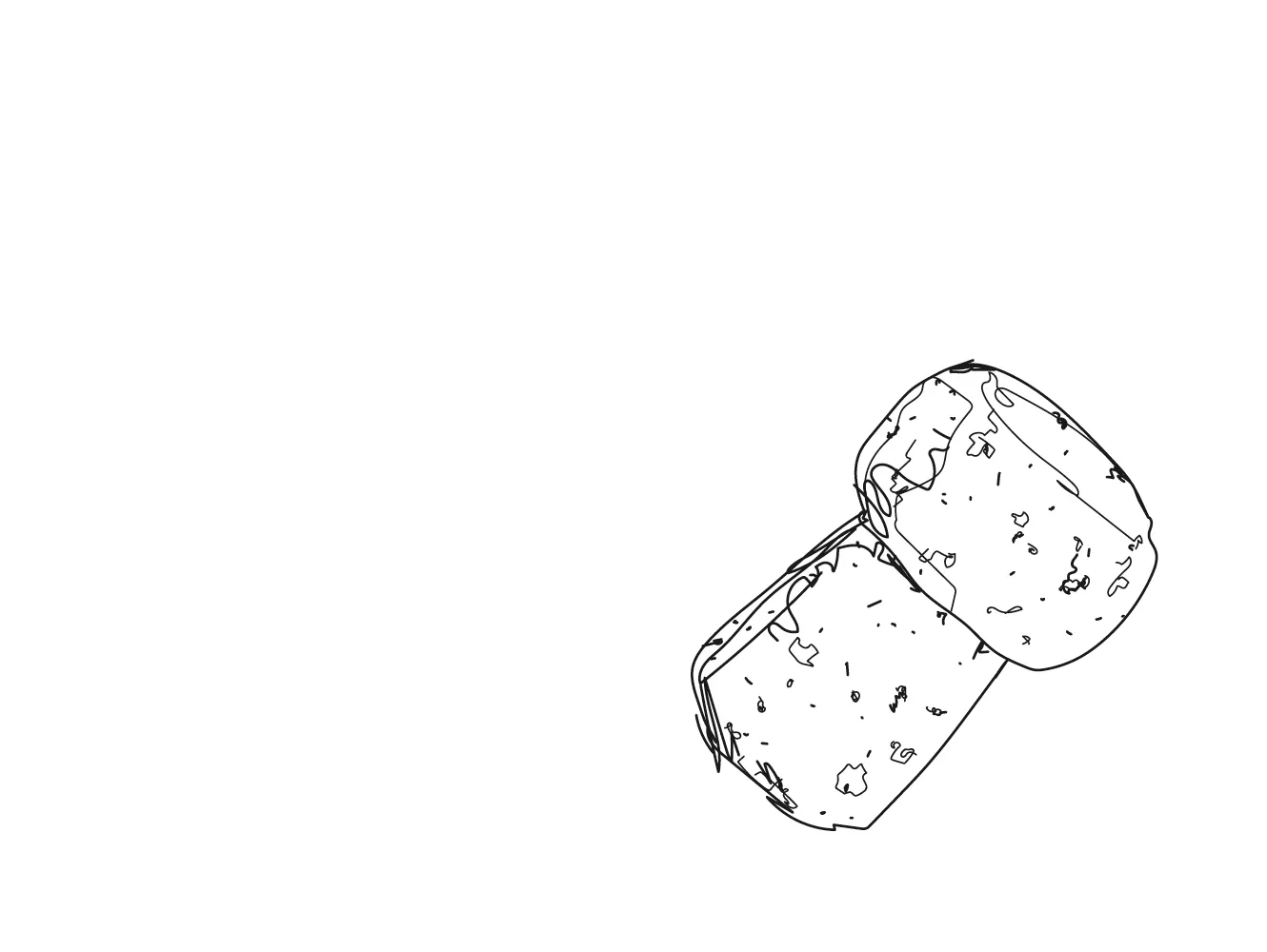 Wine cork graphic